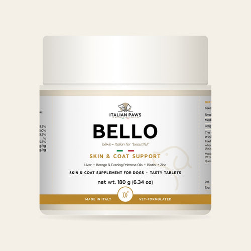 Bello Skin & Coat Supplement for Dogs jar