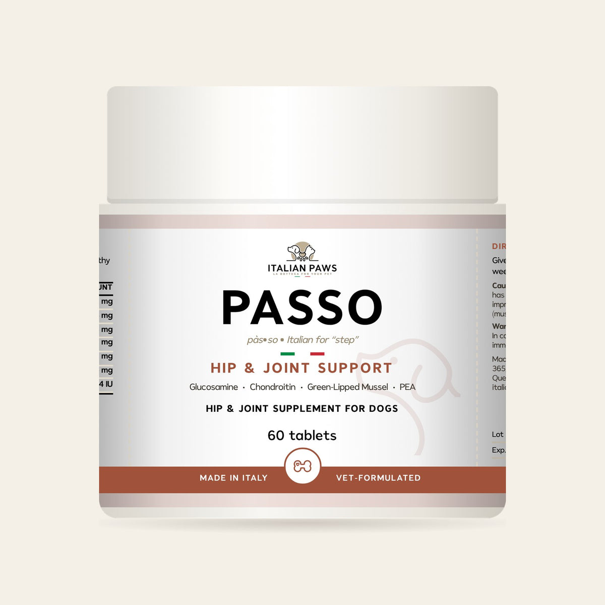 Passo Hip & Joint Supplement for Dogs jar